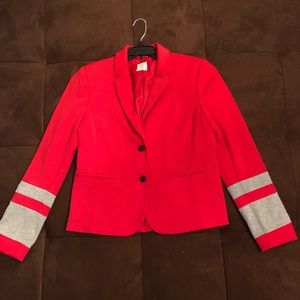 Gap Colorblock Sleeve Academy Blazer - Slipper Red